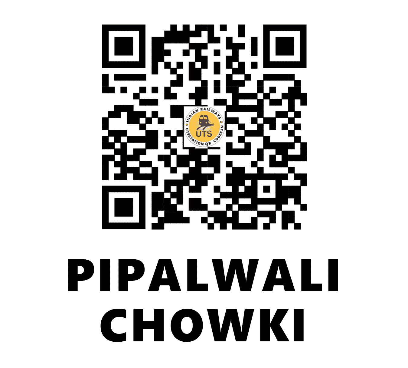 UTS QR Code for PIPALWALI CHOWKI - PPCK - NC (MADHYA PRADESH)